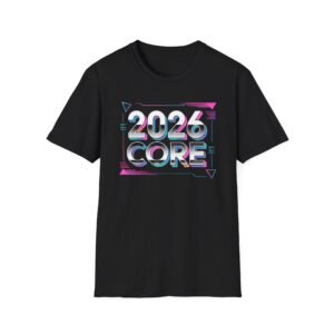 2026 Core Festival Vibes Retro Neon Manifesting Tee Shirt